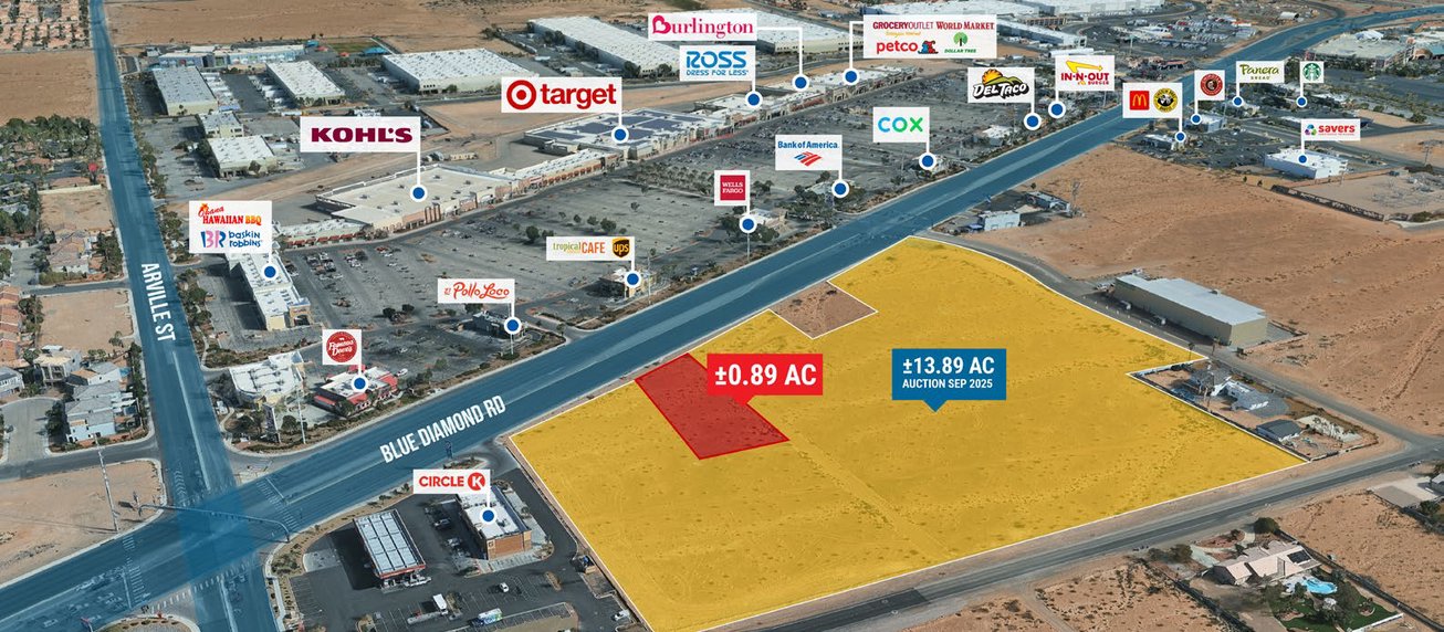 E/E/SEC Blue Diamond Rd & Arville St Land/Development