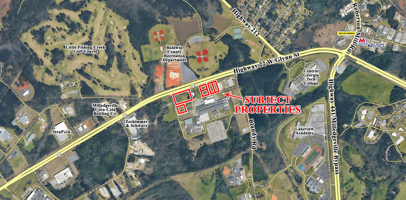 54 - 66 Highway 22 W and 261 Blandy Way
Milledgeville Land/Development