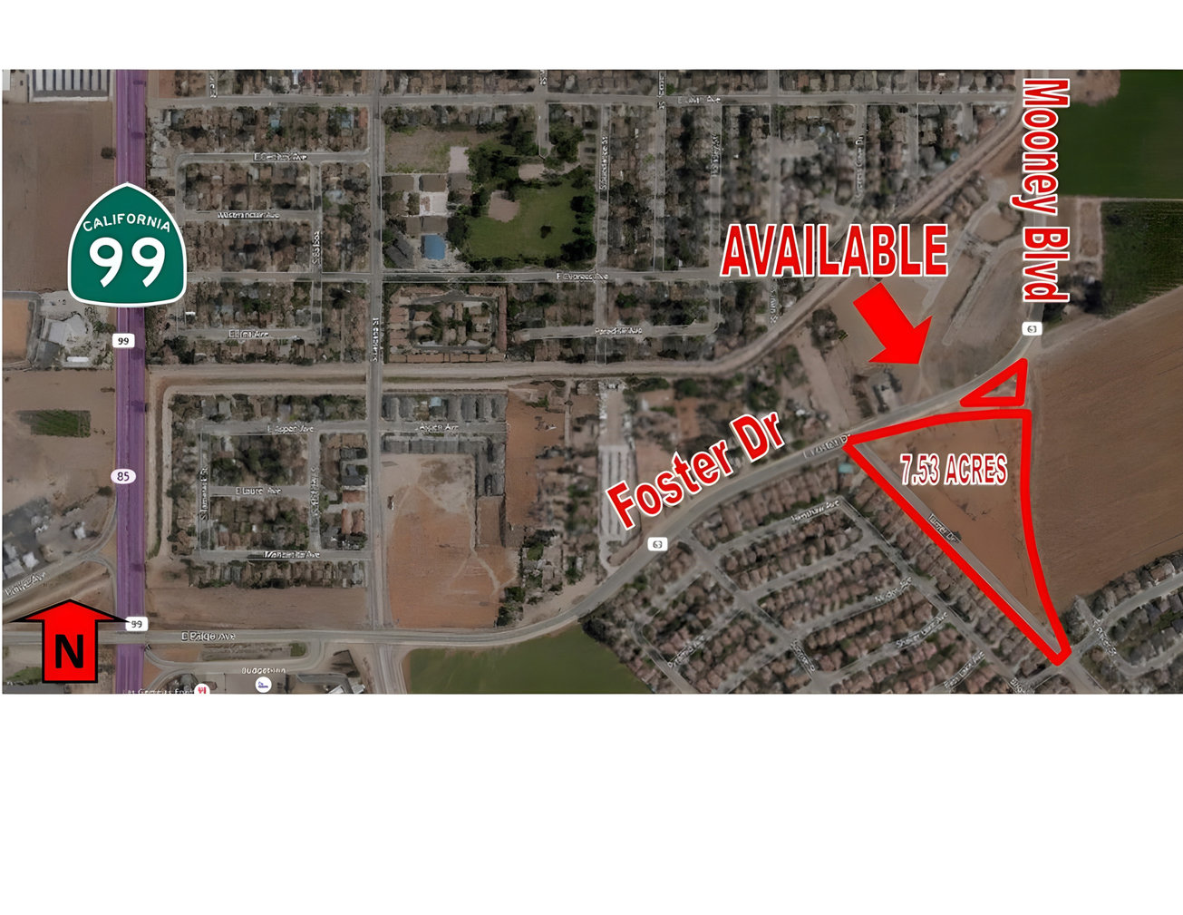 SWC of Mooney Blvd & Foster Dr, Tulare, CA, For Sale, Image-1