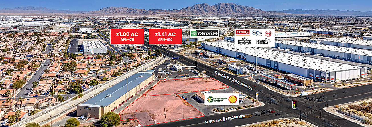 NEC E. Craig Road & N. 5th Street, North Las Vegas, NV, For Sale, Image-2