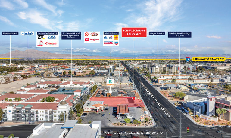 NEC Flamingo Rd. & University Center, Las Vegas, NV, For Lease, Image-3