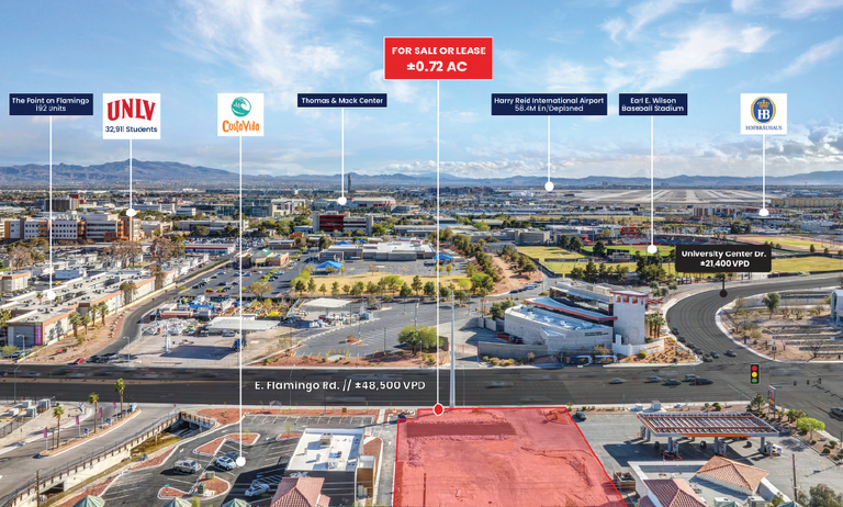 NEC Flamingo Rd. & University Center, Las Vegas, NV, For Lease, Image-4
