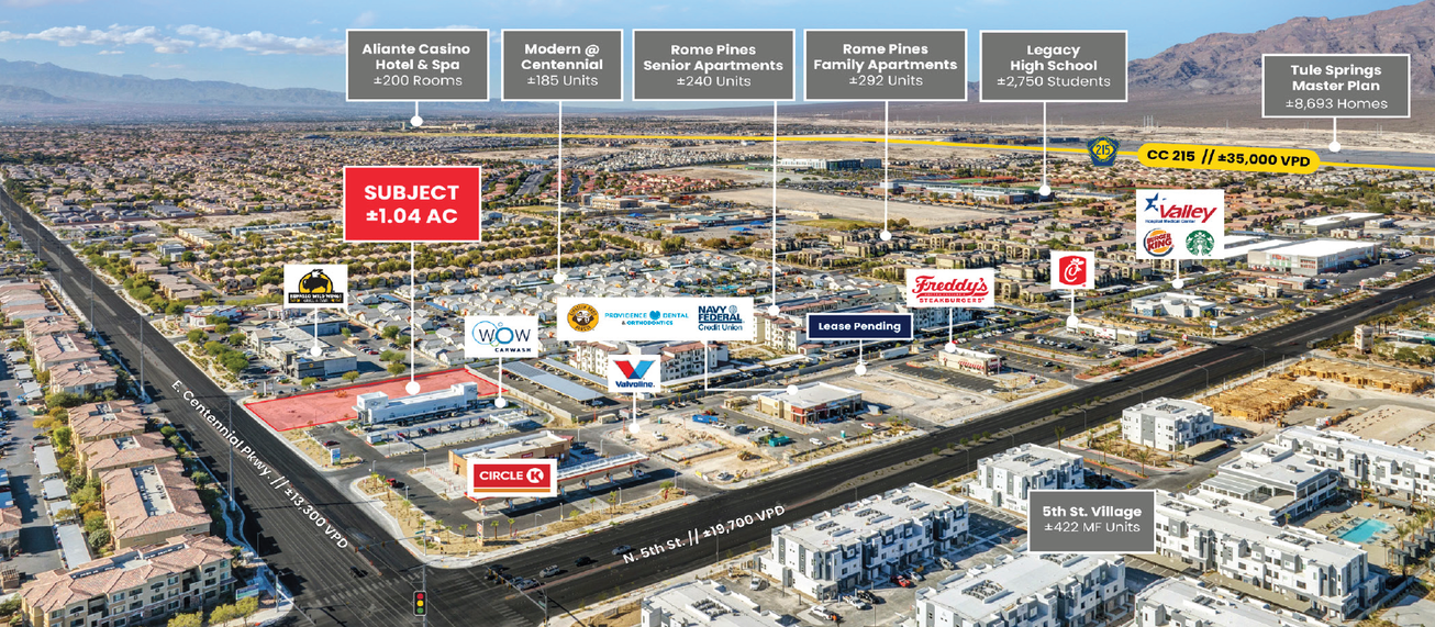 NWC Centennial Pkwy. & N. 5th Street Land/Development